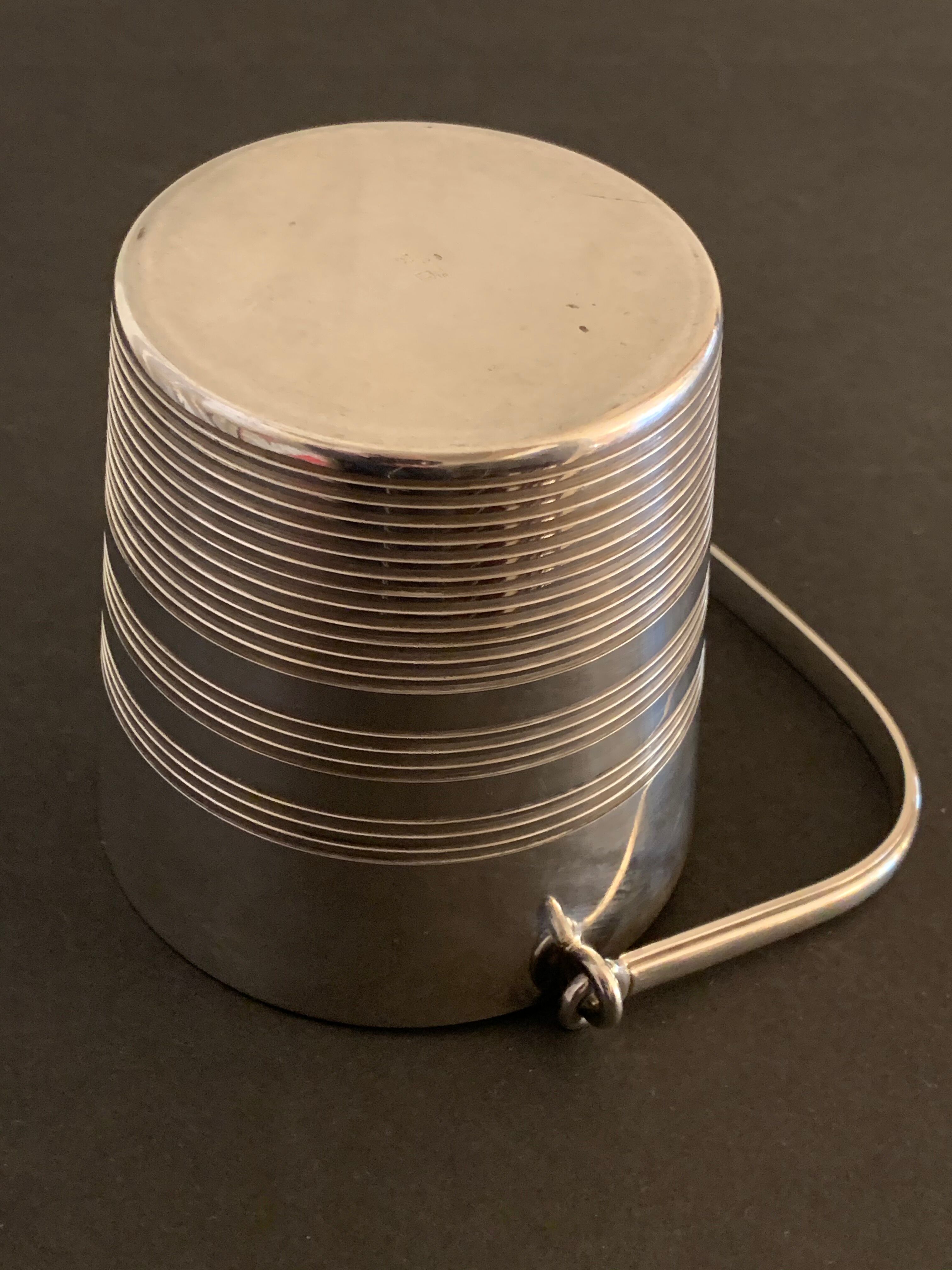Silver metal Ercuis ice bucket