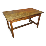 Table établi en pin douglas brut