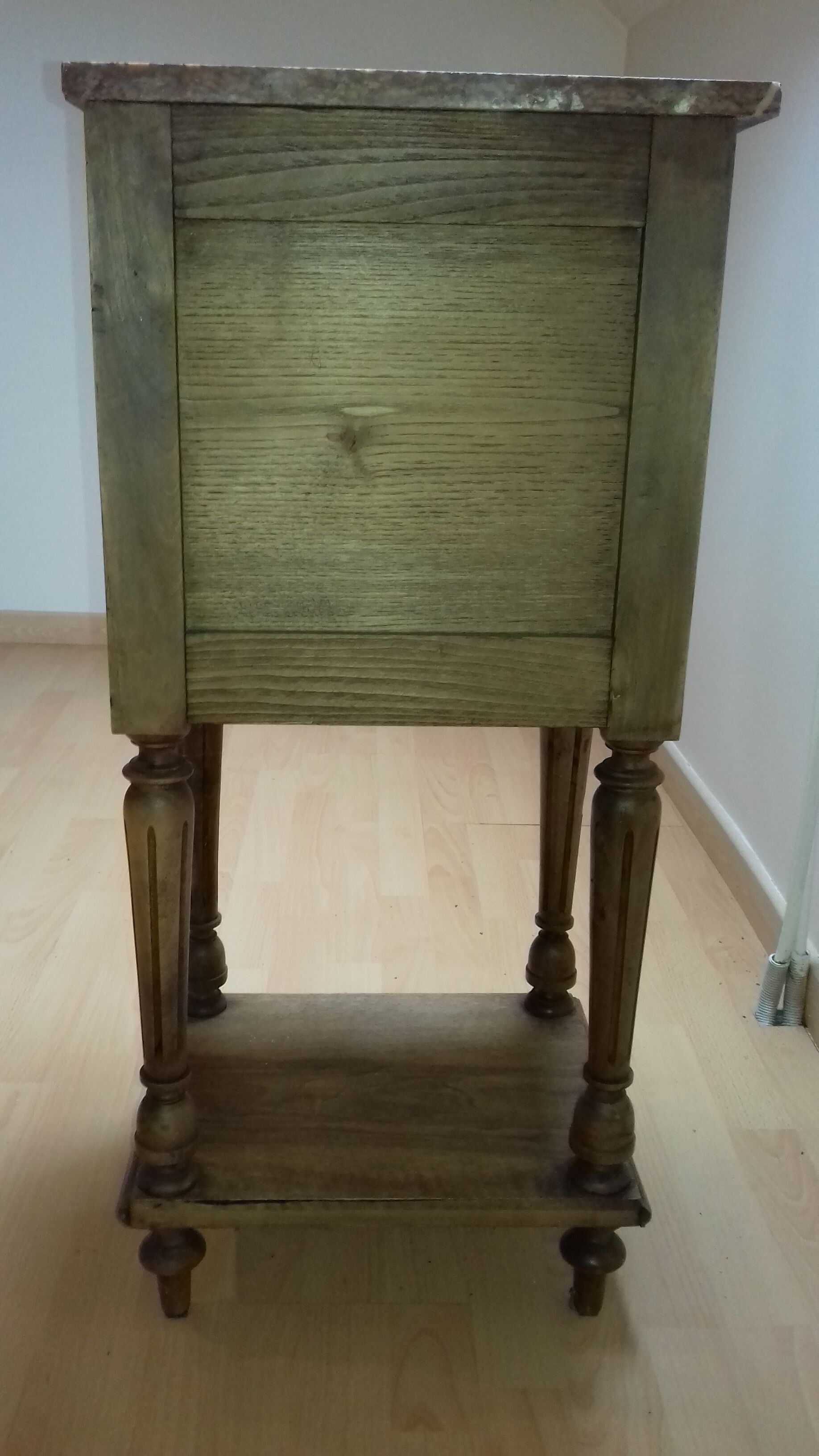 Chevet ou table d'appoint art déco avec marbre