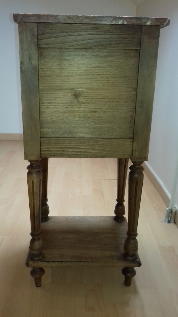 Chevet ou table d'appoint art déco avec marbre