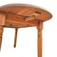 Extendable oval pine dining table 1970s