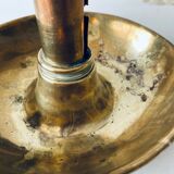 Bougeoir ancien réglable en laiton
