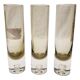 Smoked glass flutes pierre schneider