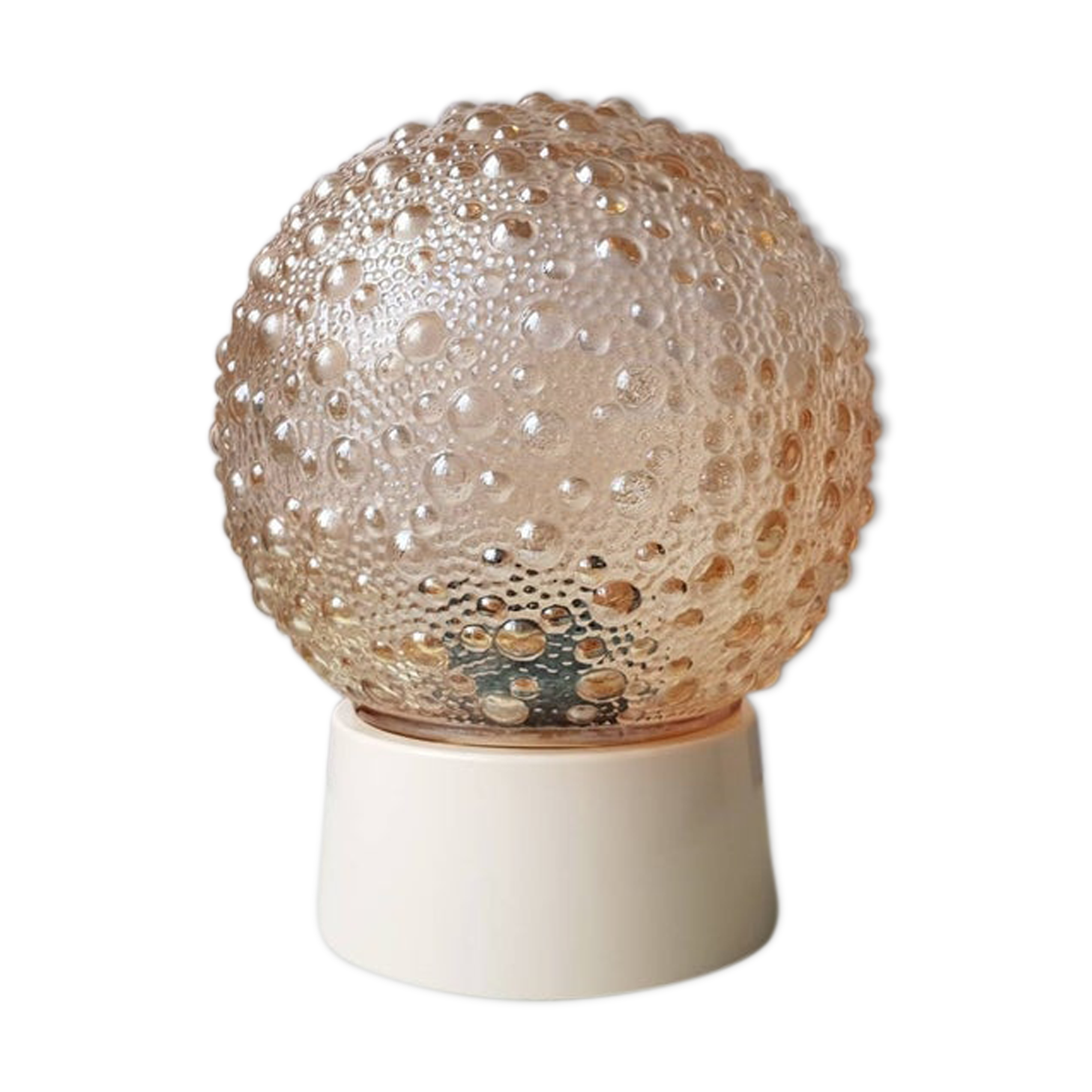 60s glass mid-century ceiling light