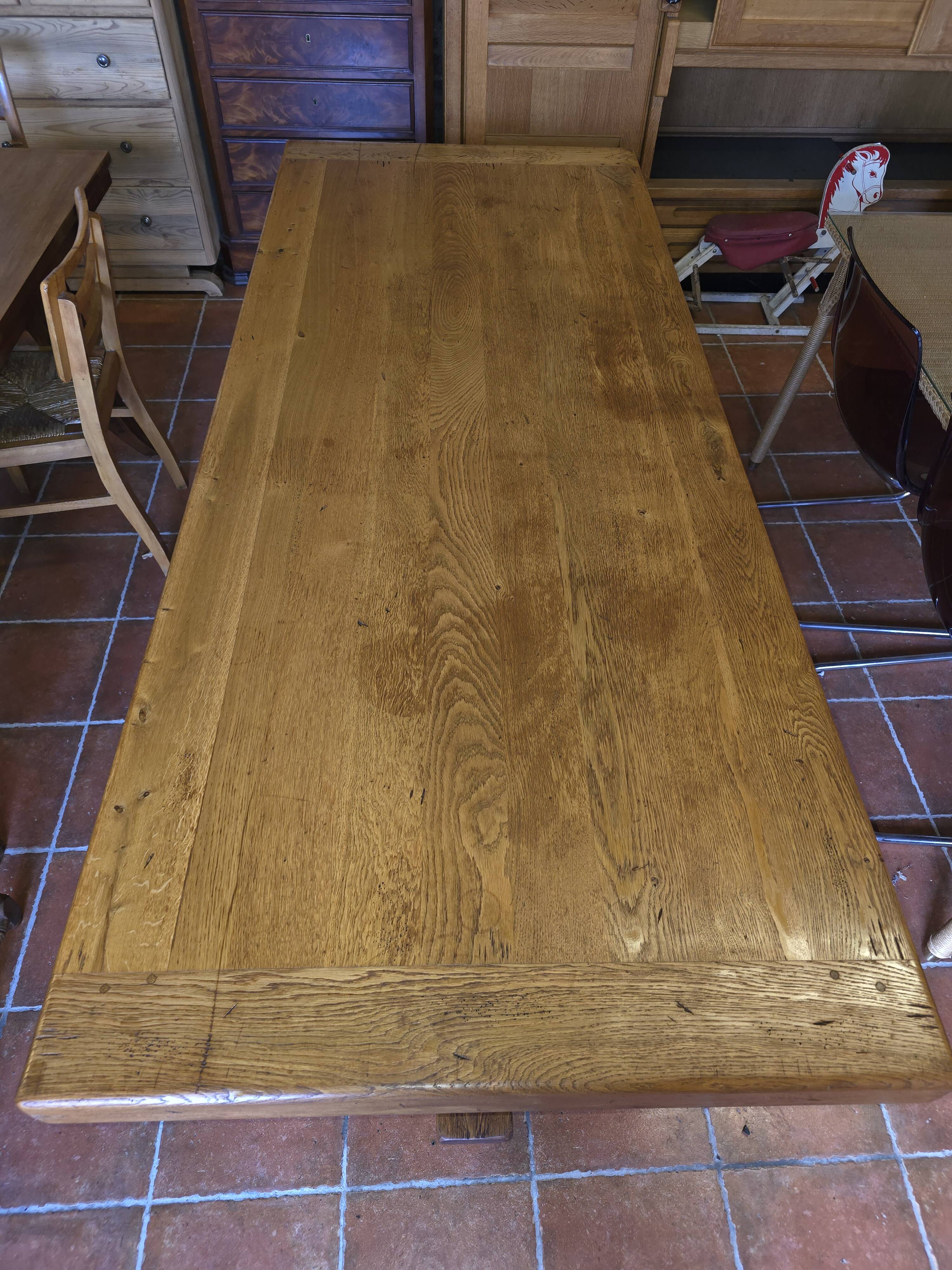 Oak farmhouse table