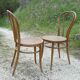 Pair of chairs bistrot tanned j & j khon curved wood