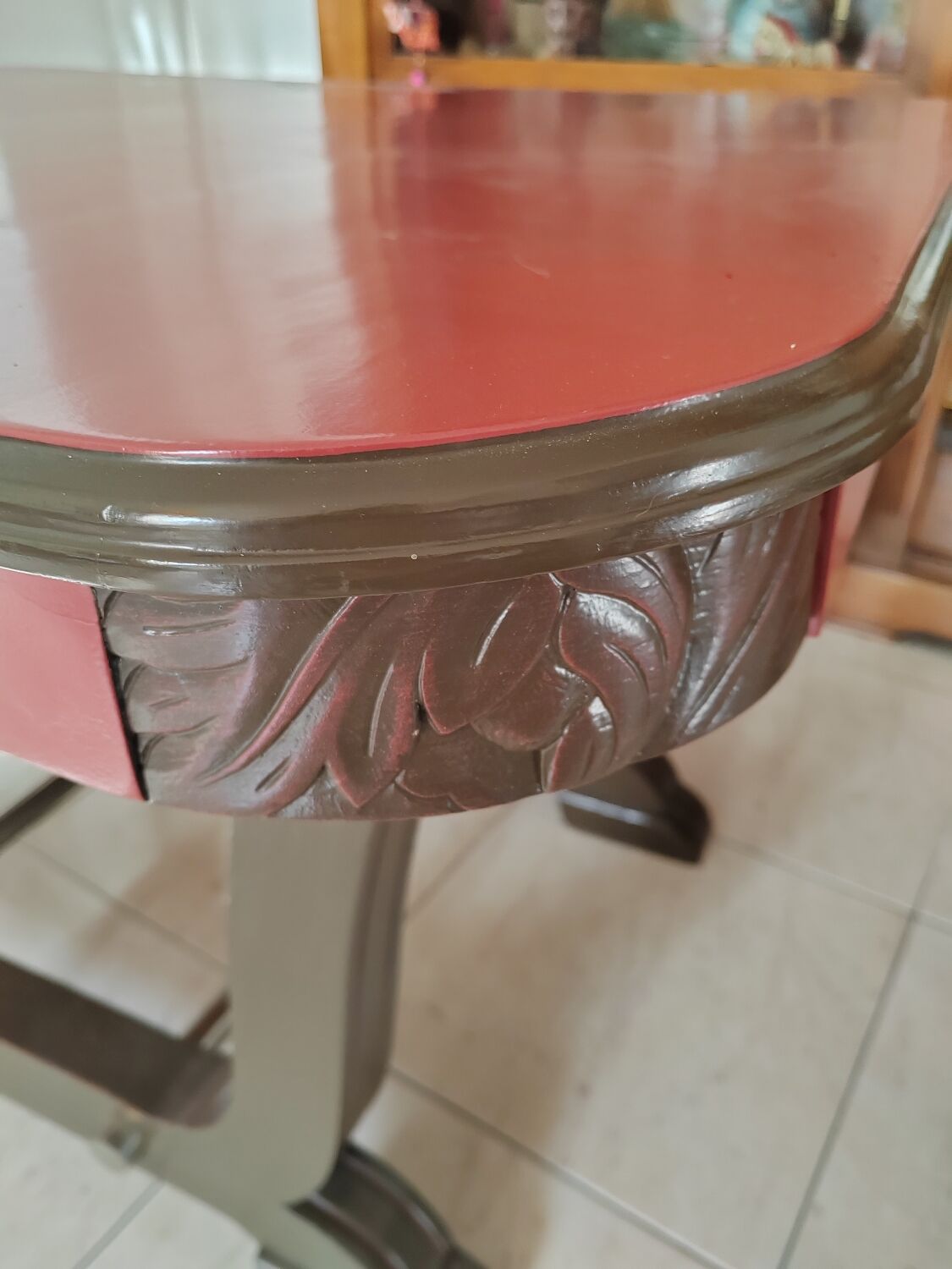 Redesigned table and chairs