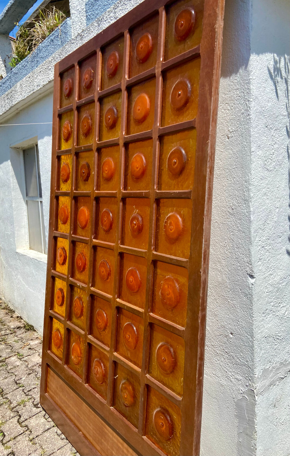 Important separating panel Gordiola in blown glass, Mallorca, year