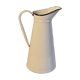 White enamel broc