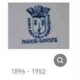 Cornflower iron gravy boat Saint Amand