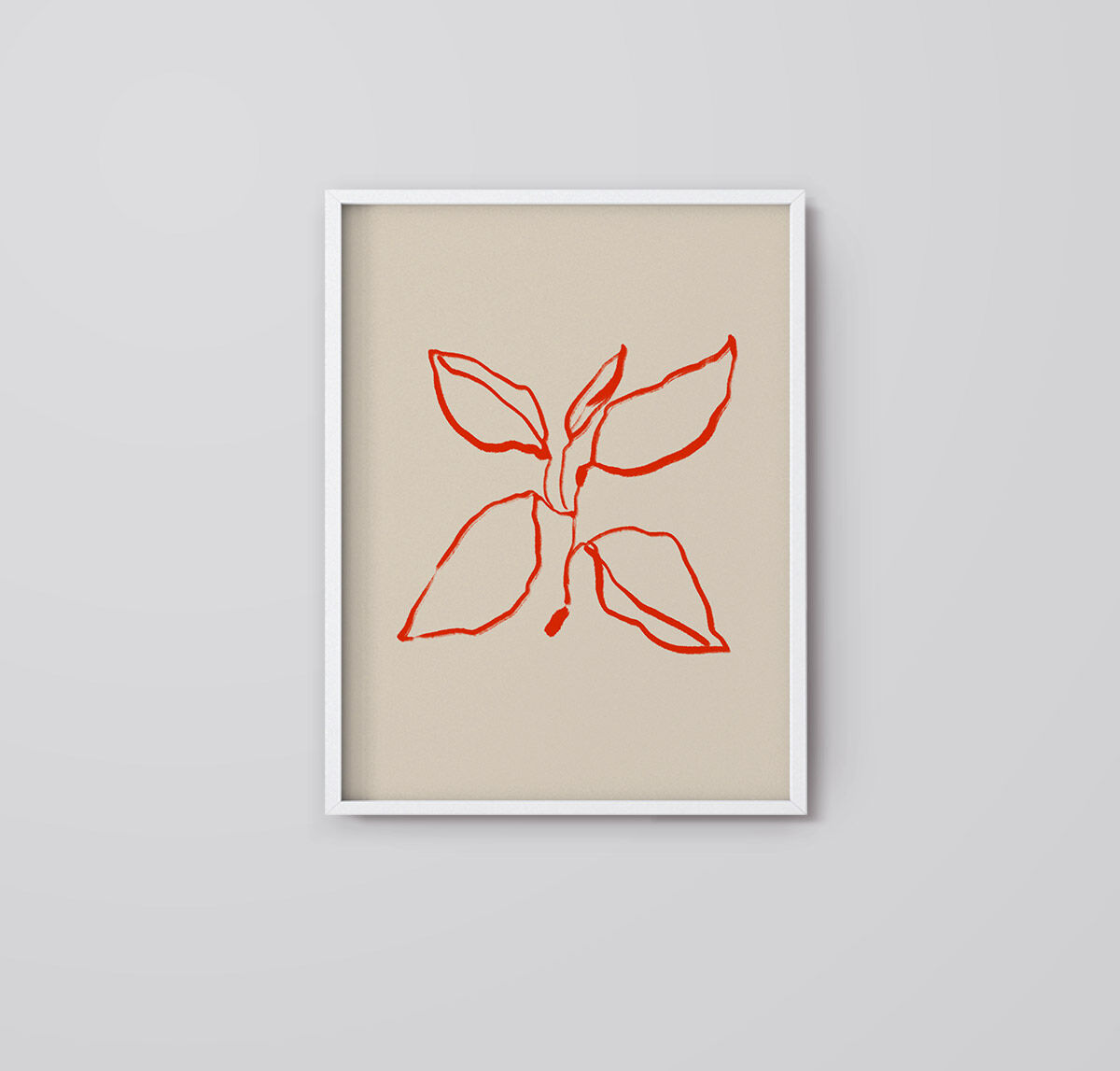 Botanical illustration giclee print, 50x70