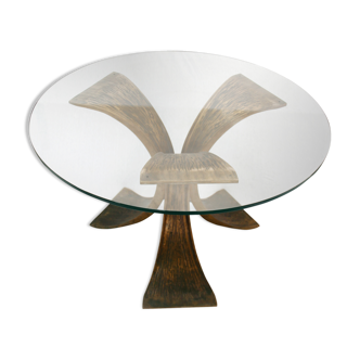 Brutalist side table Willy Ceysens