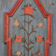 Rustic Farmhouse Folk Art Painted Bridal Wardrobe 1811