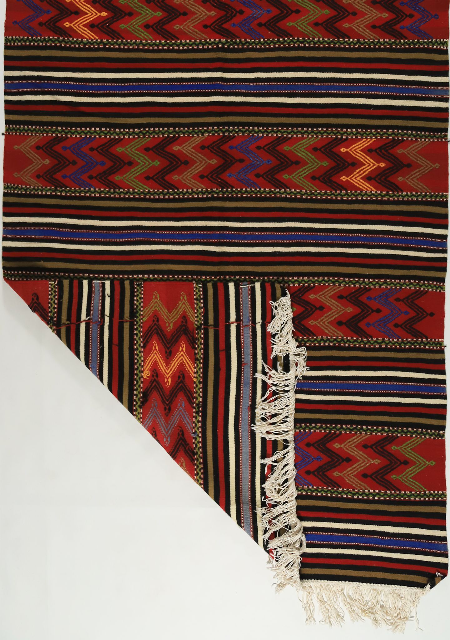 Anatolian handmade kilim rug 286 cm x 148 cm