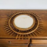 Rattan mirror