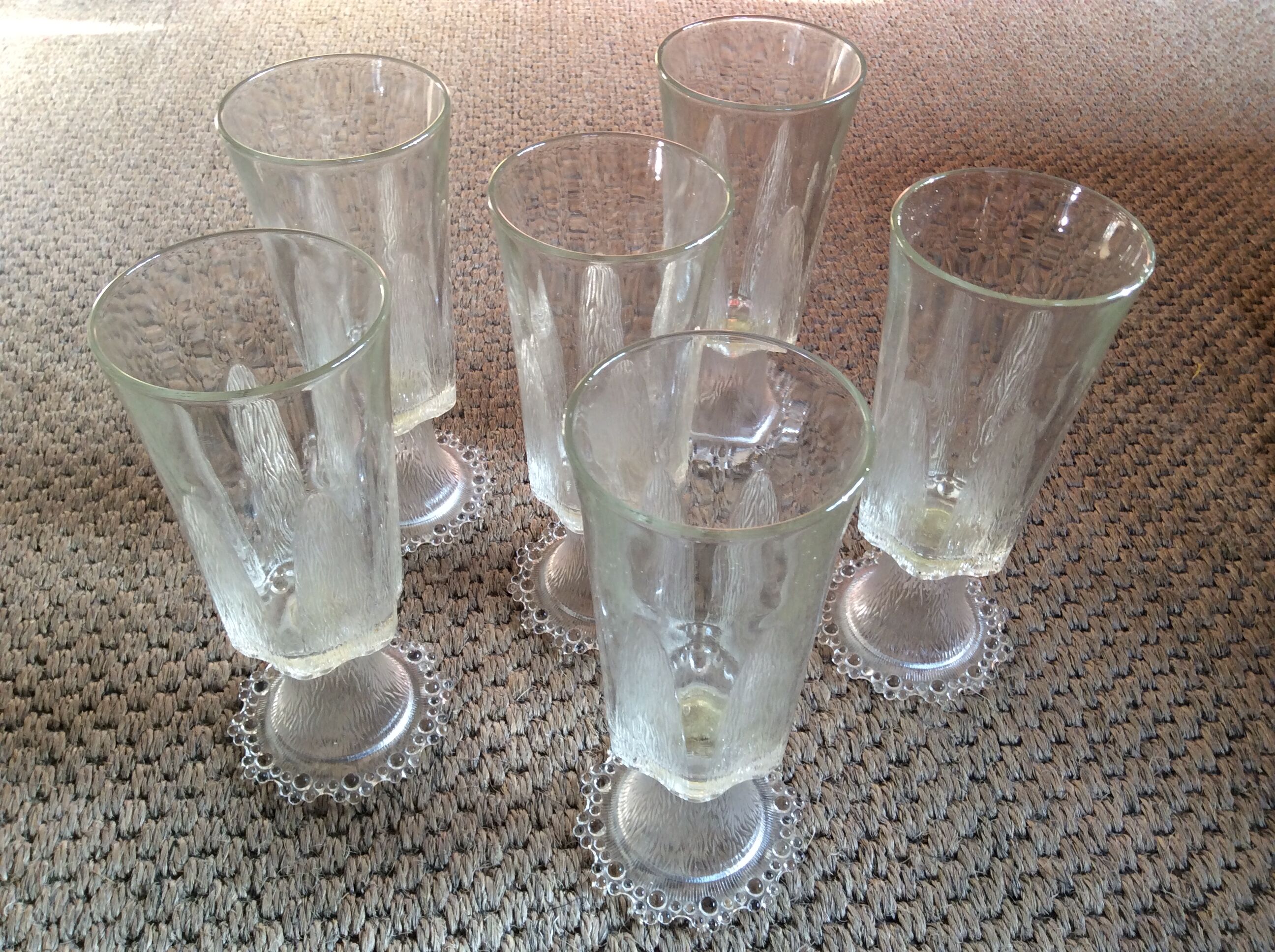 Series of 6 glasses