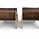 Vintage lounge chair pair "Neapel" – circa 1960, 100% cotton fabric