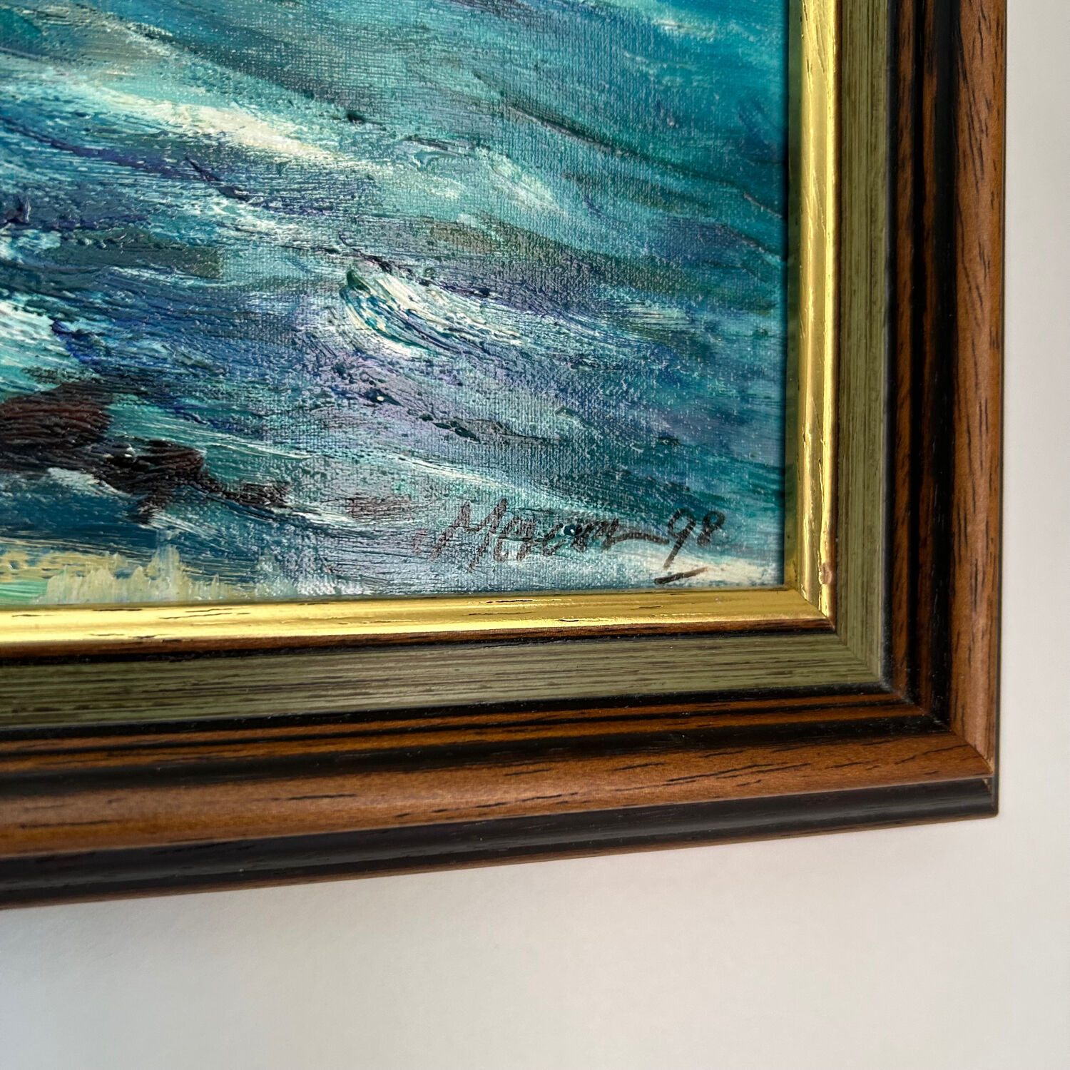 Oil on canvas Brittany Sea