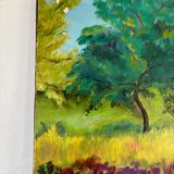 Flowers in a meadow signed
