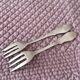 Set of 6 Gebrüder Hepp Cake Forks | Silver Plated