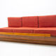 Mid century sofabed in walnut by Jindrich Halabala for UP Zavody, 1950´s