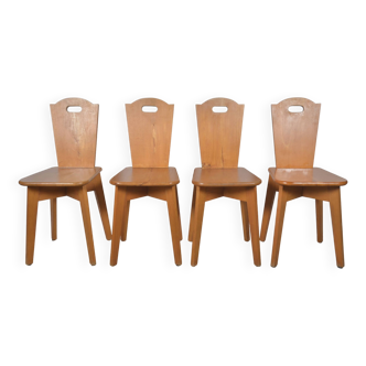 Brutalist bistro chairs