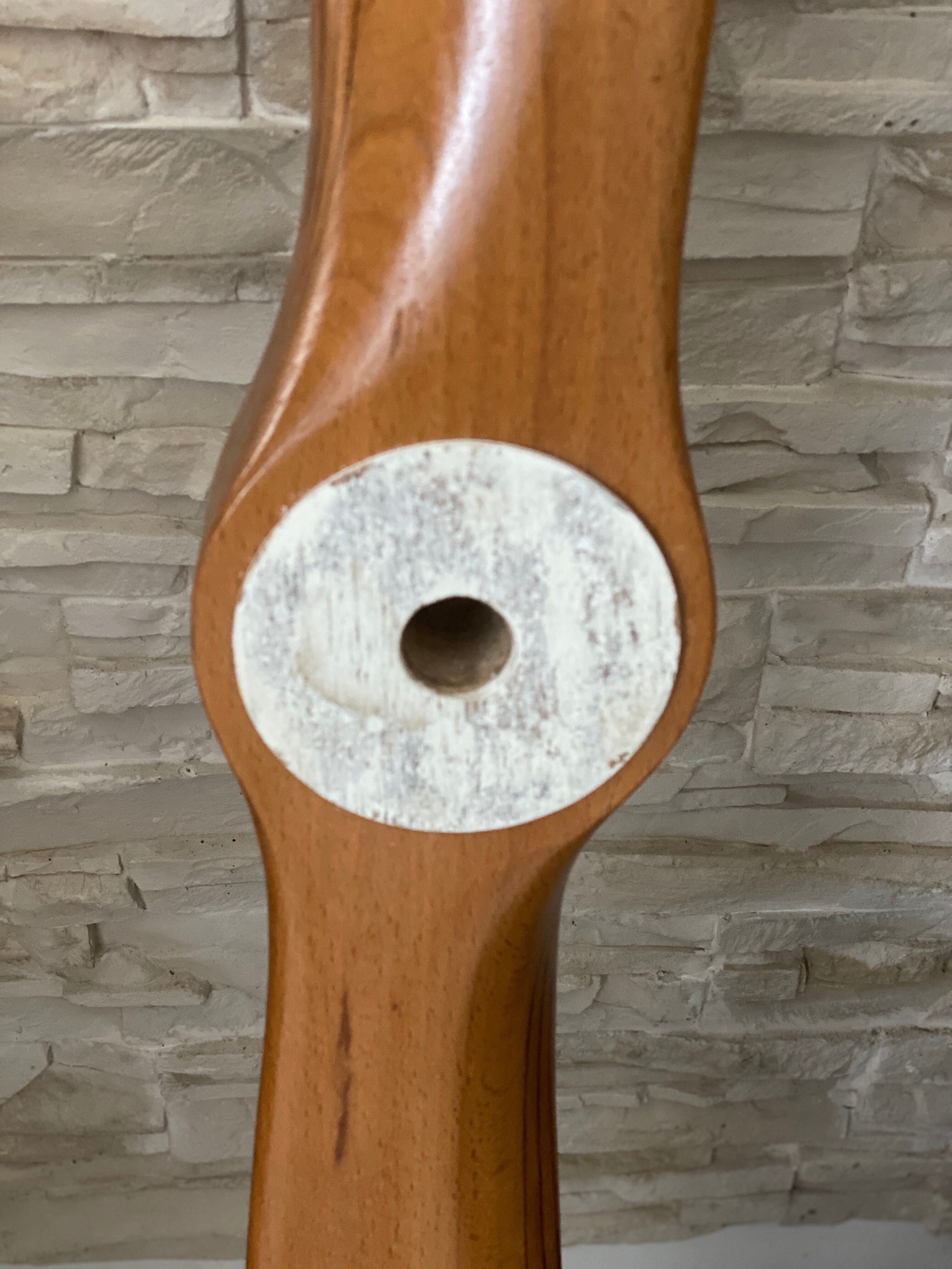 Wooden airplane propeller