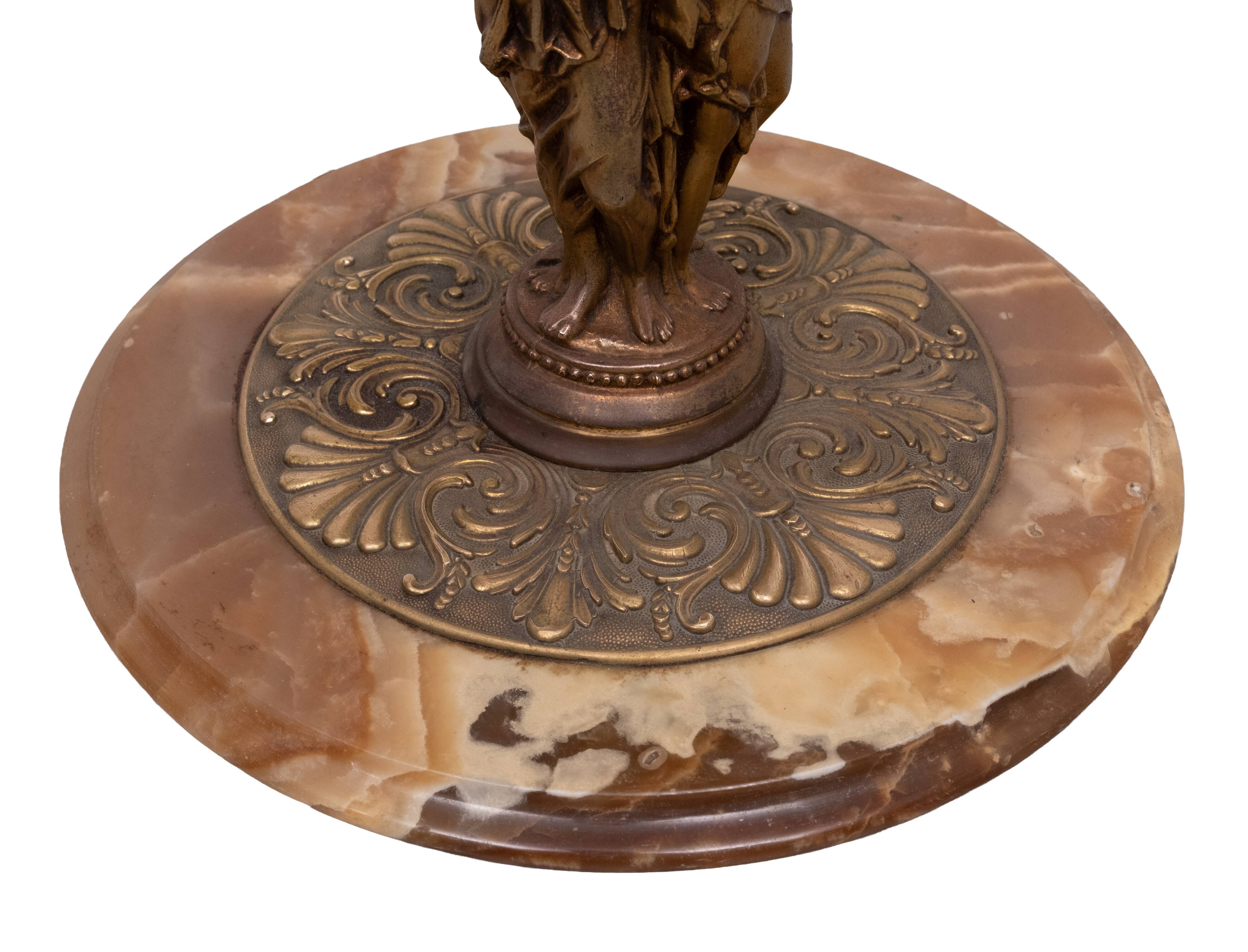 Deknudt Onyx Floor lamp with side Table 1970s Belgium