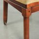 Beautiful design side/dining chair with luxurious yellow fabric upholstery