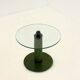 Italian side tables with bamboo base and glass top