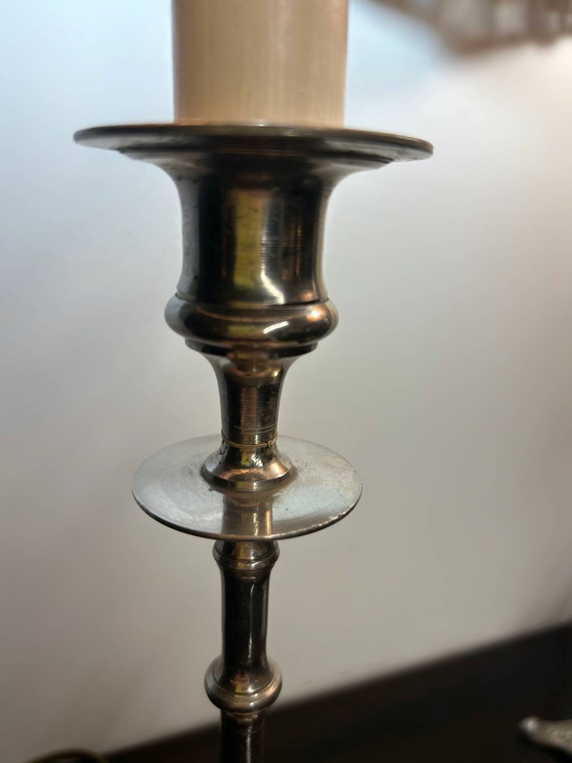 Old rattan candle holder lamps (X2)