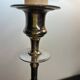 Old rattan candle holder lamps (X2)