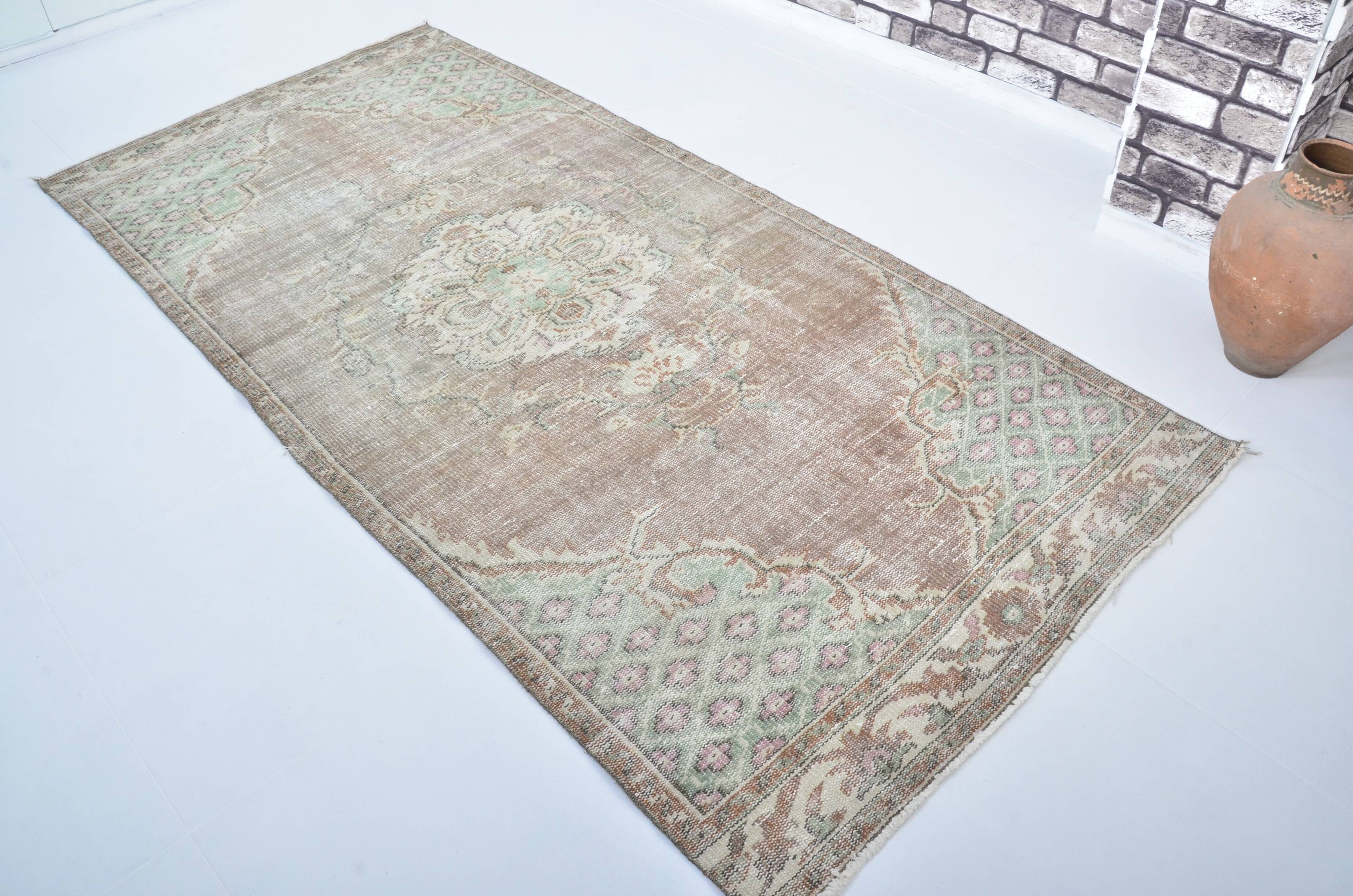 Ethnic Vintage wool Oushak Rug sku 3312