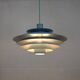 Unique blue coloured Nordic Pendant Lamp by Form Light model 52610, Denmark