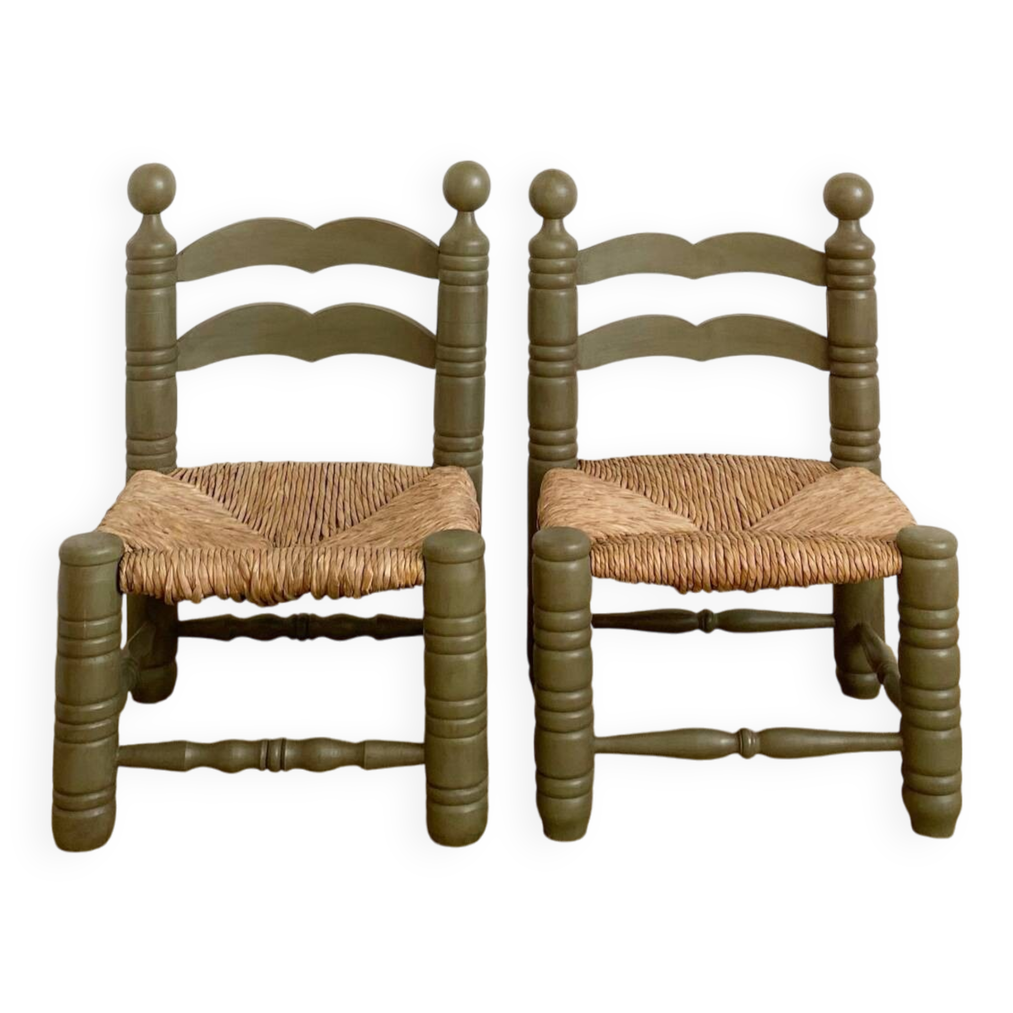 Pair of Charles Dudouyt style chairs
