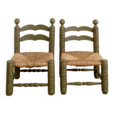 Pair of Charles Dudouyt style chairs