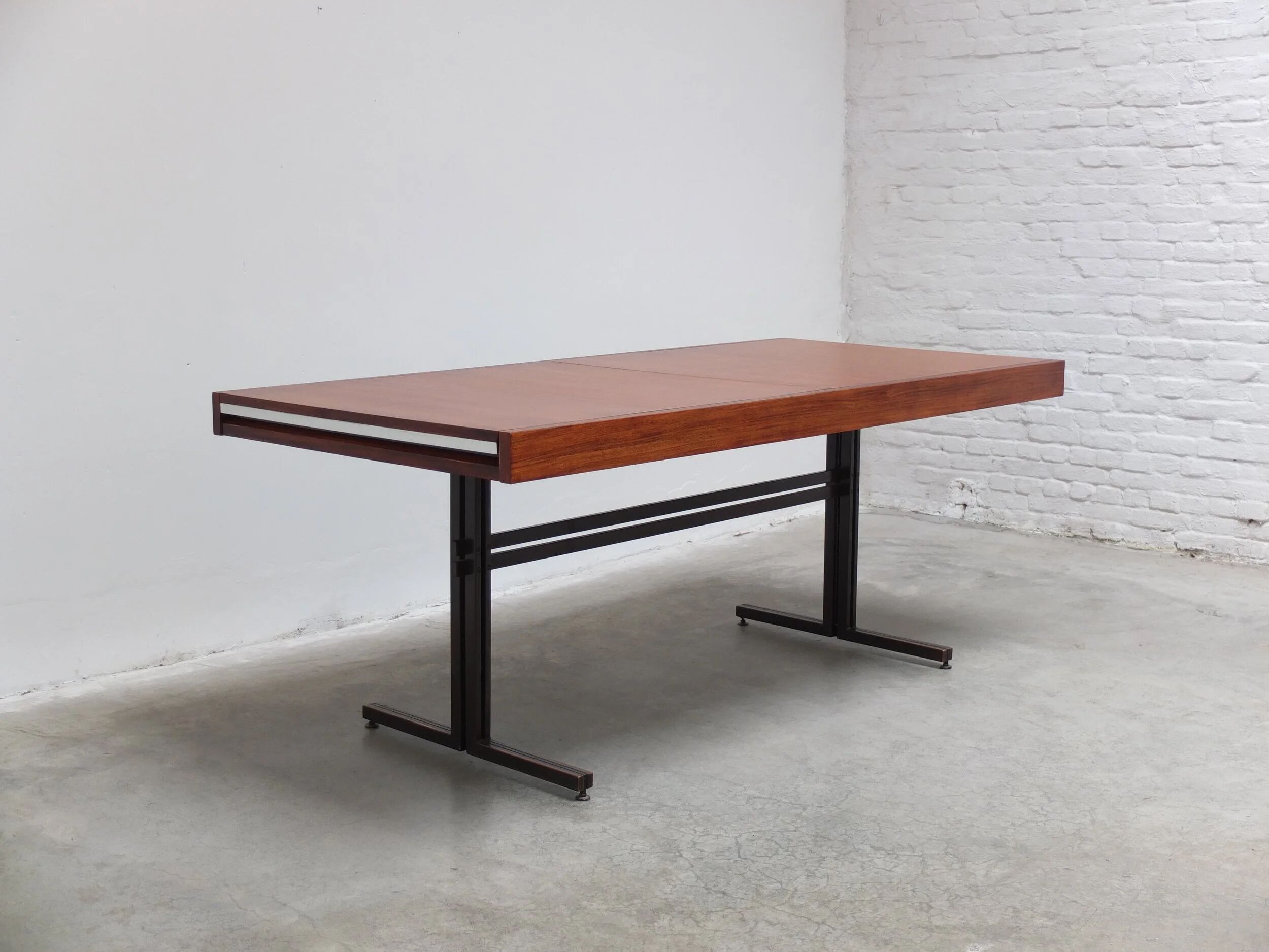 Rare freestanding table desk by Roger De Winter for E.M.Y., 1965