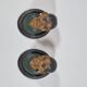 Pair of antique ceramic portrait busts from Rajasthan