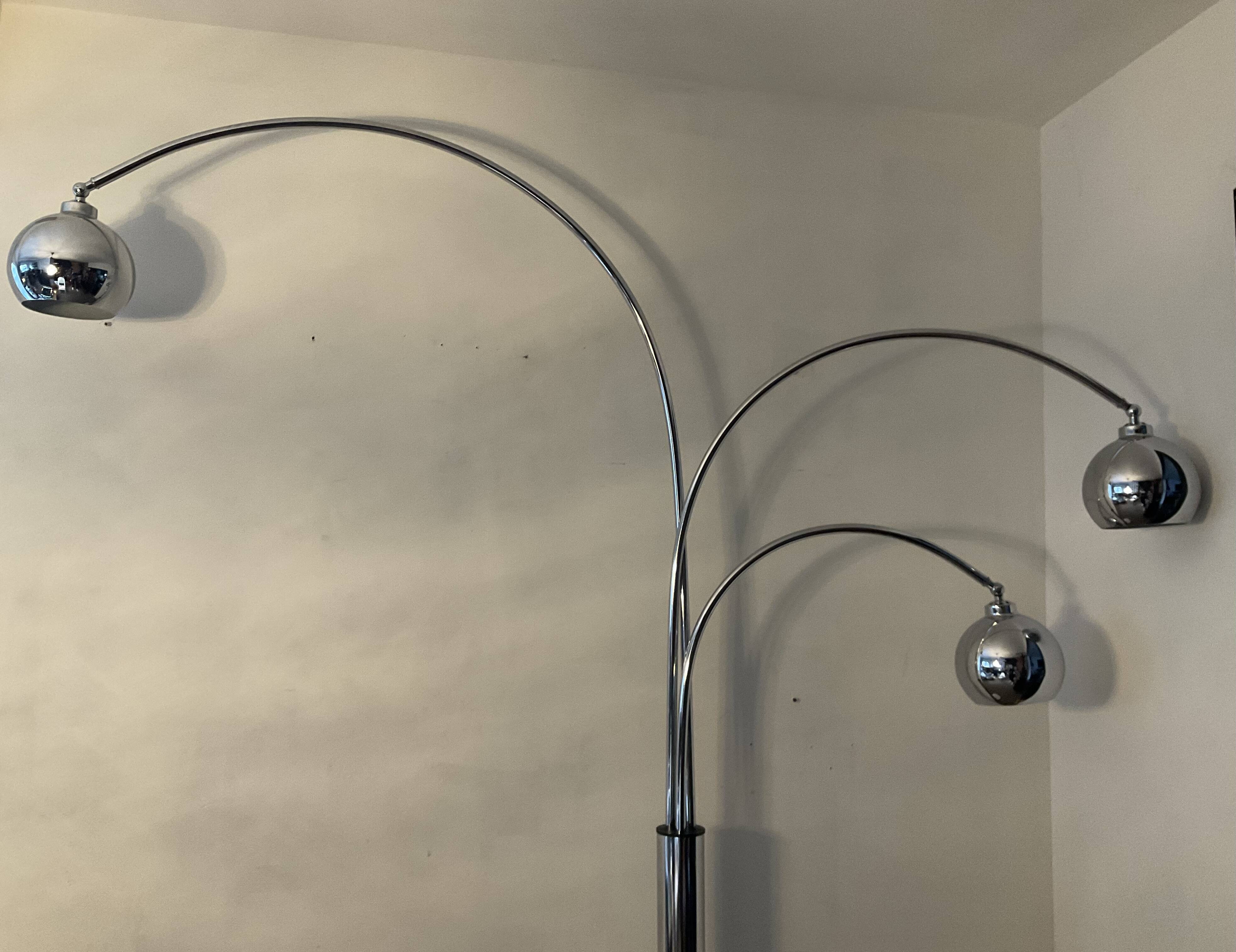 Lampadaire Muguet vintage années 70
