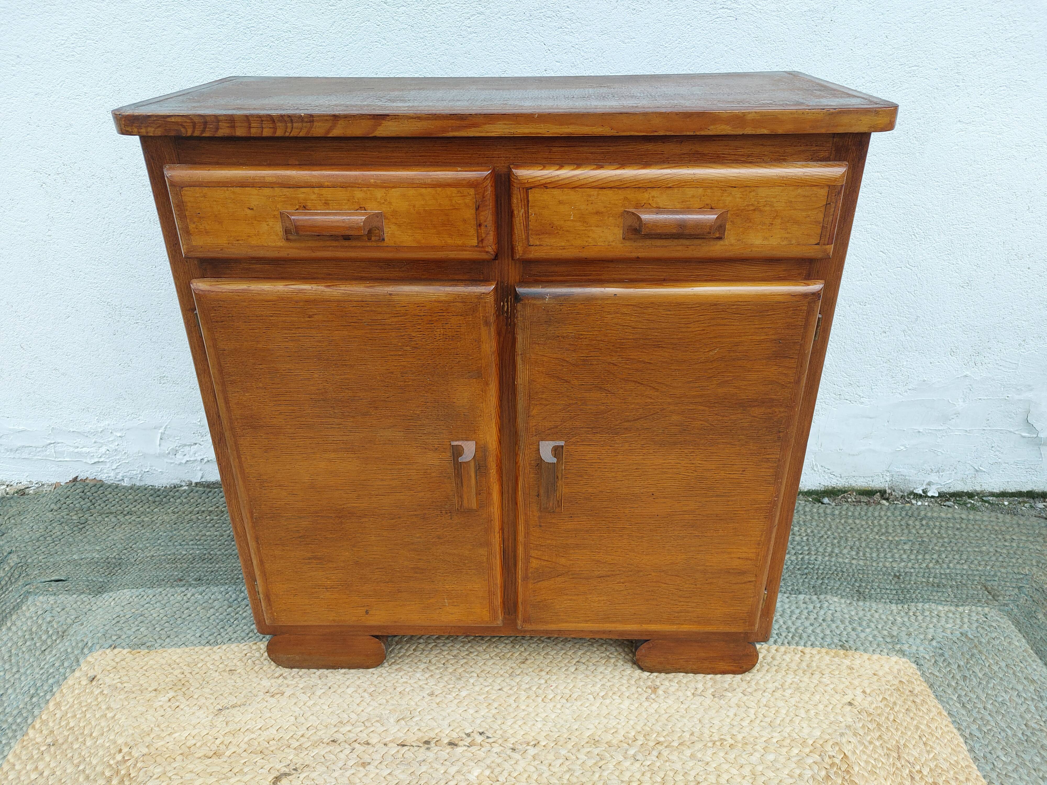 Vintage wooden handle buffet