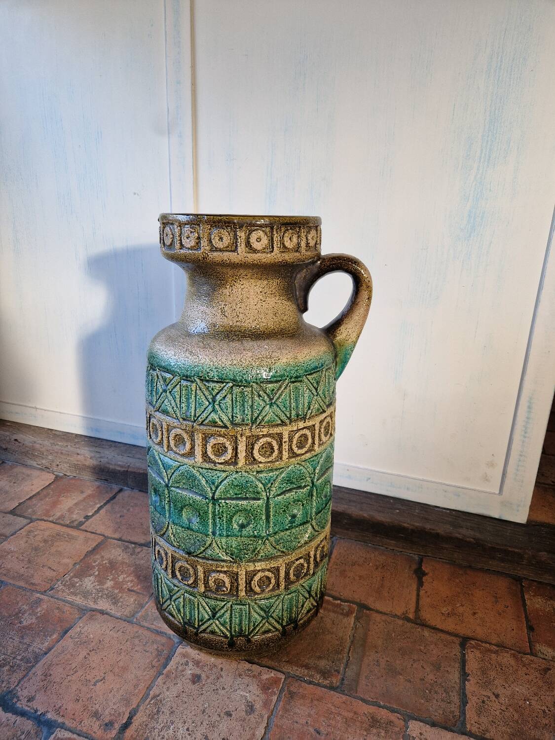 Large floor vase in ceramic Bay Keramik West Germany design 20th century
