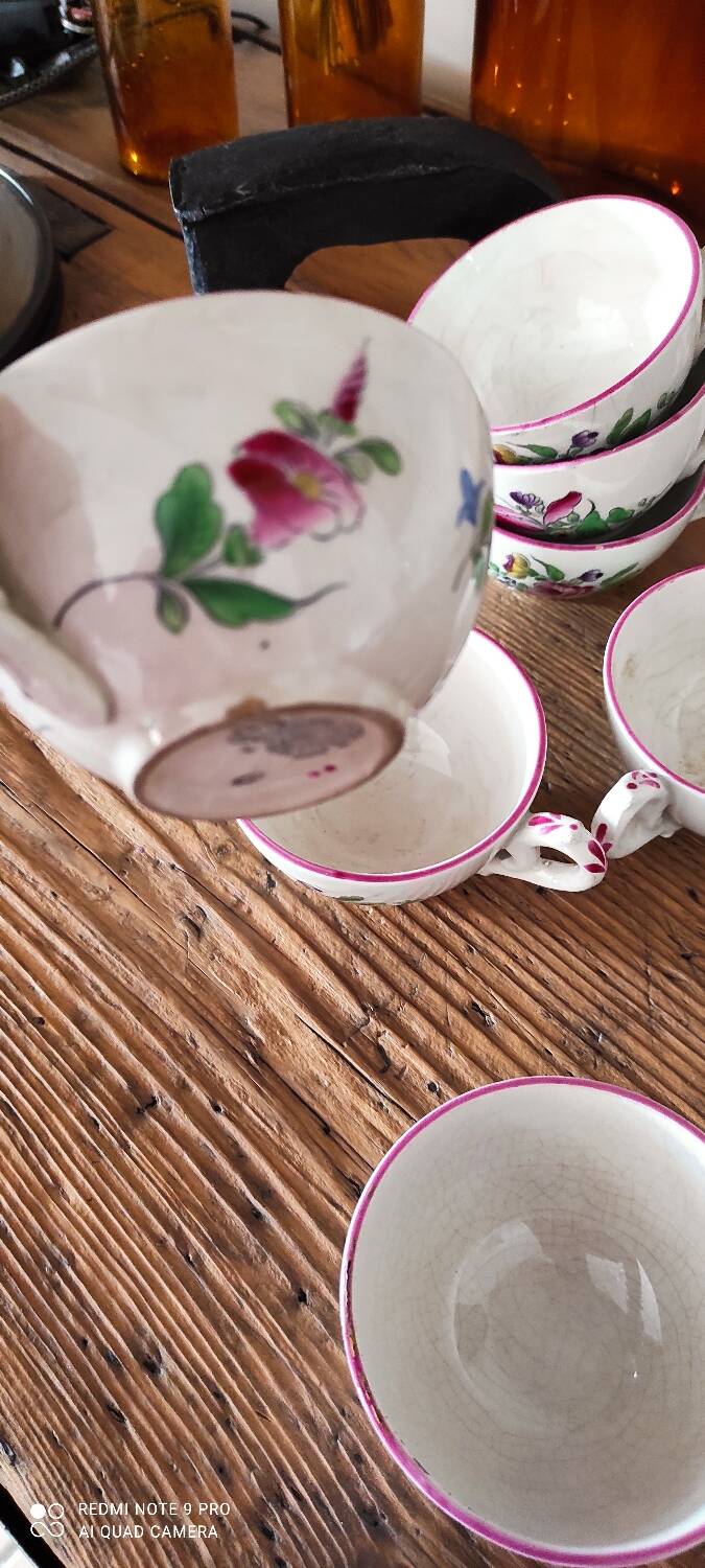 Coffee cup set, Lunéville