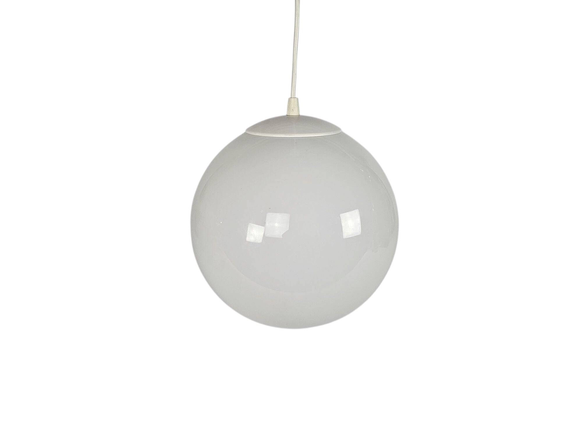 Happy Lights - Globe - Morning Mist - Opal Glass - Metal - 70's