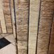 Vintage screen in straw and braided rope