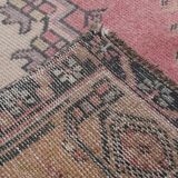 4x7 Pink & Navy Blue Classic Vintage Rug, 134x216Cm