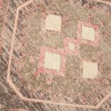 3x12 Soft Pastel Pale Red Turkish Vintage Runner Rug