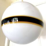 Vistosi Globe verre murano bicolore , Italie 1980