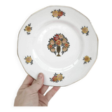 Set of 6 Limoges porcelain flat plates