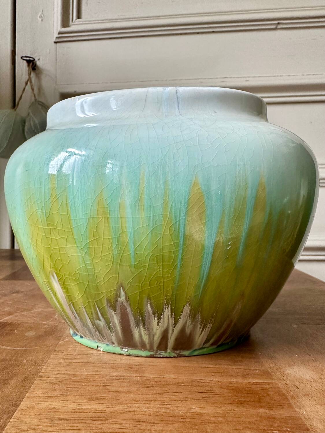 Glazed stoneware vase from the 70s