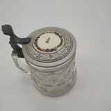 Bavarian beer chop glass and etain